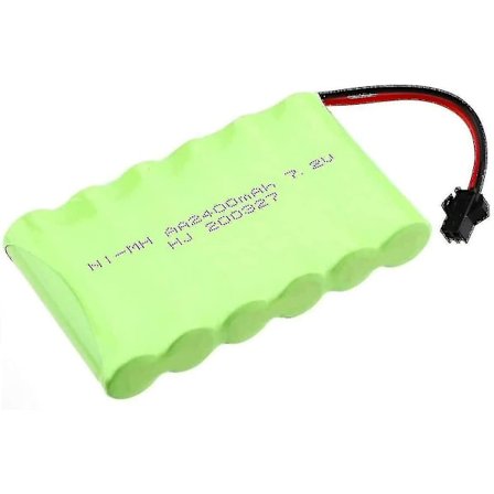 Laddningsbart batteri 7.2v 2400mah Ni-mh Aa med Sm-2p 2-stiftskontakt och USB-laddningskabel för RC-lastbilar WG