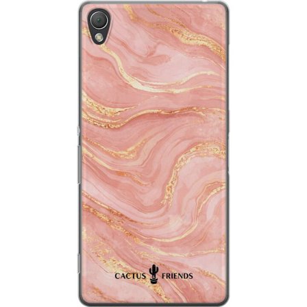 Yhteensopiva Puhelinkuori Sony Sony Xperia Z3 Cactus and Friends – RoseGoldFlow