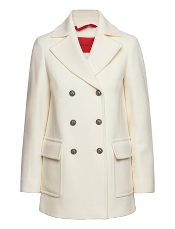 Elenco Outerwear Coats Winter Coats Hvid Max&Co.