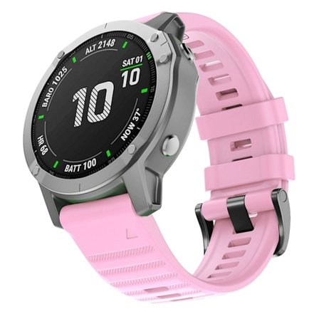 Garmin Fenix 7/7 Pro/Quatix 7/7Pro Klockarmband i Silikon - Rosa