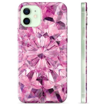 iPhone 12 TPU-Skal - Rosa Kristall