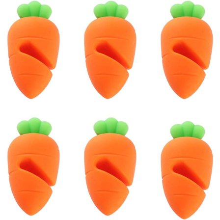 (Pakke med 6) Sølesikker Lokkløfter for Suppegryte Kjøkken Restaurant Verktøy Silikon Varmebestandig Hylle Holder Lokket Åpent Matlaging Ass