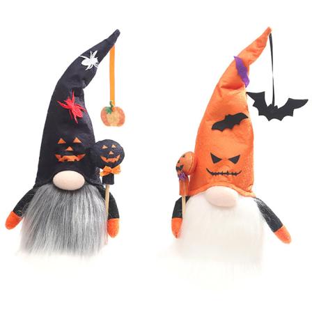 Halloween Gnomes Halloween Dekorationer Håndlavede Plys Elf 2 Pakke