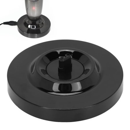 Elektrisk rakapparat laddningsbas, universell elektrisk rakapparat laddningsstativ, rund form herr elektrisk rakapparat laddningsbas (svart)