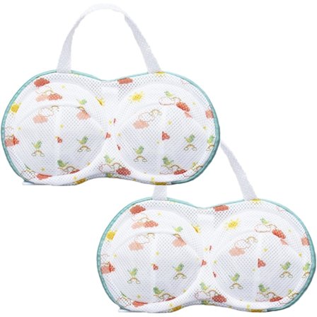 BH-vaskenett XXL anti-deformasjonsstøtte BH-vaskepose med forsterkede sømmer, inkluderer små og store størrelser (par)