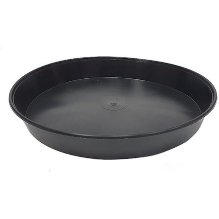 10-pack växtfat, blomfatfat - svarta plastfat för växter - idealiska som droppbricka för krukor