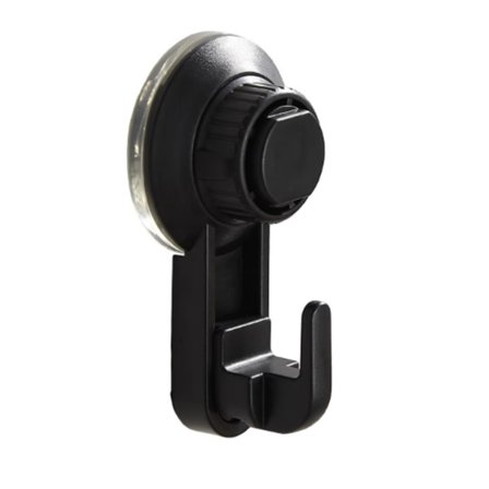 Svart 2 st sugkopp krok stansfri vakuum stark hängare krok