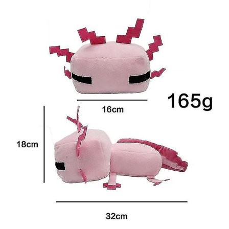 Kawaii Axolotl -pehmolelu 30cm, söpö eläinpehmoinen nukke lapsille, kodin sisustukseen