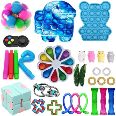 30-pack Fidget Toy Set Pop It Sensorisk Leksak För Barn Vuxna