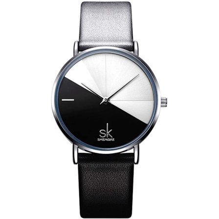 SHENGKE Dameur Dameur Quartz Læderrem Simpel Kjole Casual Dameur Vandtæt