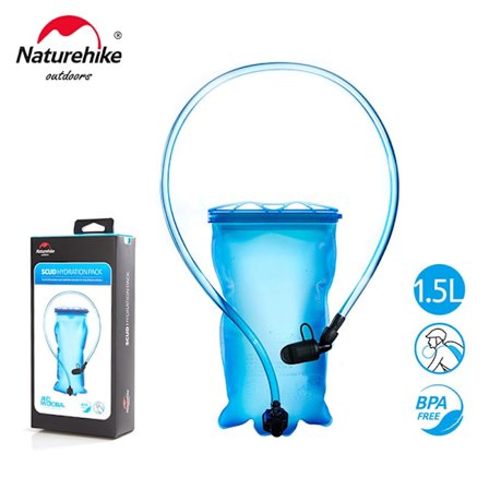 Naturehike 3L hopfällbara vattenpåsar Vattenblåsa Hydration Pack Förvaringsväska Löpning Bergsbestigning Vandring Vattenpåsar