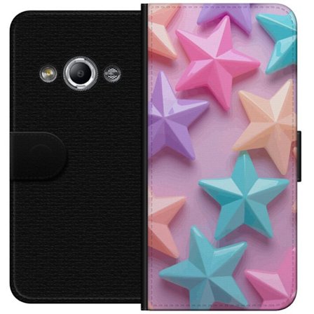 Kompatibelt Lommeboketui til Samsung Galaxy Xcover 3 Pastellfargede stjerner i myk design
