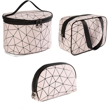 3st Kosmetikväska Sminkväska Set Vattentät necessär Organizer för kvinnor