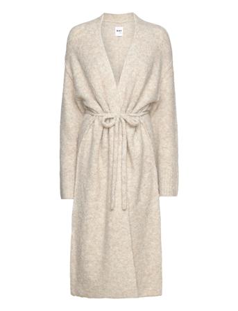 Casper - Daily Boucle Strikket Trøje Cardigan Beige Day Birger Et Mikkelsen