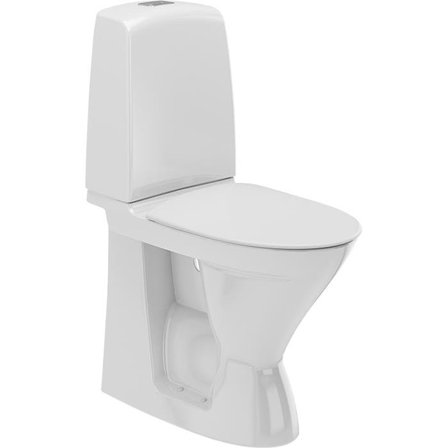 Ifö Spira 626108811010 Toalettstol høy, med mykt sete, for liming, Baderom