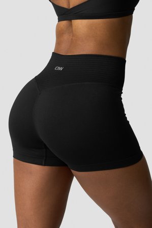 ICANIWILL - Define Seamless V-Shape Shorts Black- Sport kurze hose - Damen - ICIW
