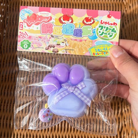 Kissan tassu Mochi Taba Squishy Fidget -lelu Kissan tassu Hidas palautus Stre