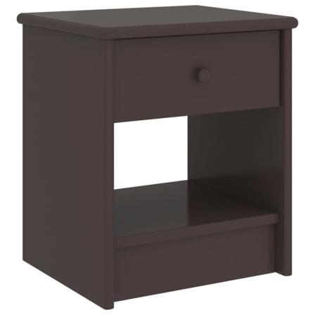 Vidaxl Sängbord 2 St Mörkbrun 35x30x40 Cm Massiv Furu Brun