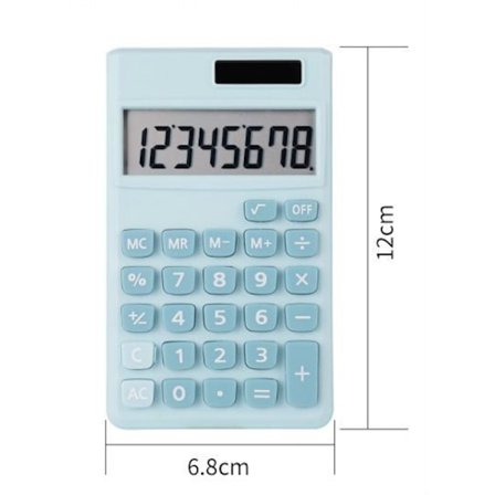 SAYTAY Peruslaskin 8-numeroinen näyttö Laskin Söpö Mini Kannettava Toimisto Aurinko Karamelliväri Pieni Laskin Toimisto- ja Kotilaskin ST-001
