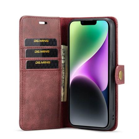 Mobilplånbok Dg-ming 2i1 Apple Iphone 14 Plus - Röd