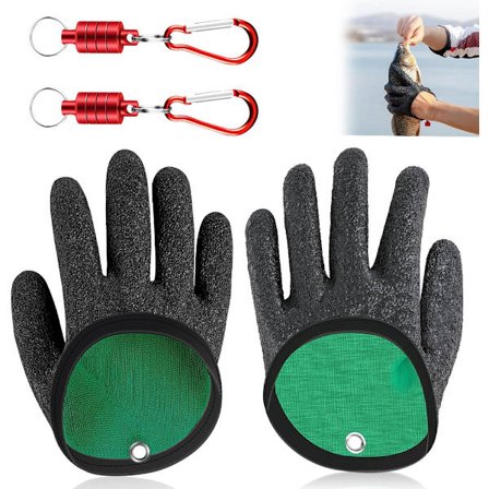 ING 1 Par Fiskegloves - Fiskegloves - Spirebestandig - Vanntett - Kuttbestandig - Magnetisk - Beskytter mot bitt fra rovfisk