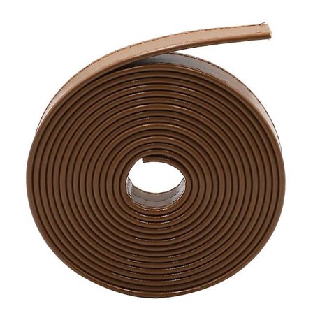 1 Rulle 3 Meter PU Læder DIY Sypose Læderrem Tilbehør Dobbeltsidet Kantbånd Til Syning Taske Pung Forbrugsvarer (Lysebrun)