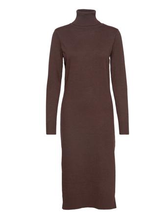 Milasz Roll Neck Long Dress Dresses Knitted Dresses Ruskea Saint Tropez