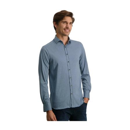 State of Art grijsblauw , Blauw , Heren , Maat: S Casual Overhemden