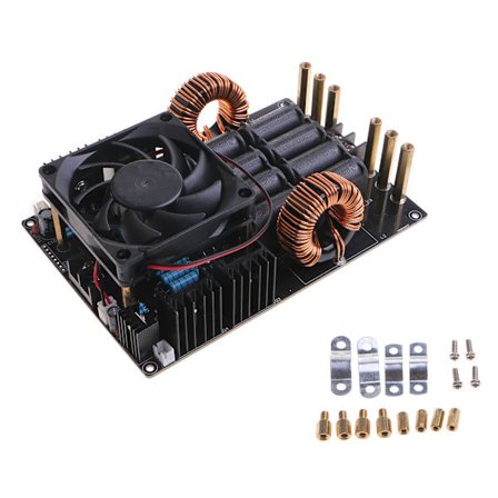 ZVS för DC 12-40V 50A 1KW Induktionsvärmare Modul Lågspänning Högfrekvens 1000W Generatorplatta med Spole och Kylning
