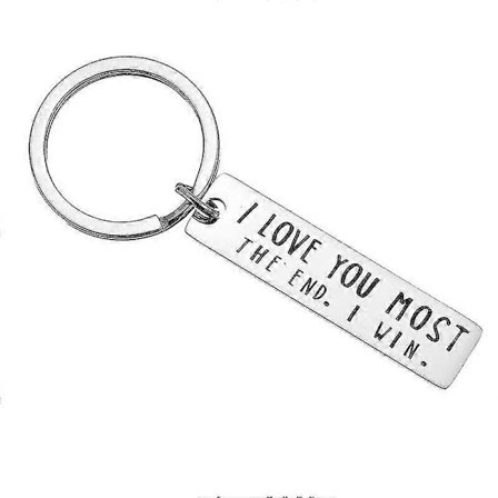 Kjærlighet Nøkkelring for Par til Kjæreste Kjæreste Mann Kone Gaver Til Ham Henne sølv