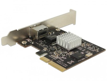 Delock PCI Express Card > 1 x 10 Gigabit LAN NBASE-T RJ45 - nettverksadapter - PCIe 2.0 x4 - 10Gb Ethernet