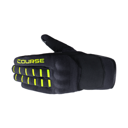 Gants Moto Course Virus LT-TX Noir/Jaune S