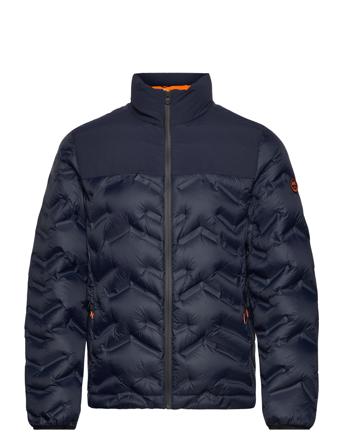 Quilted Down Jacket Fôret Jakke Marineblå Lindbergh*Betinget Tilbud