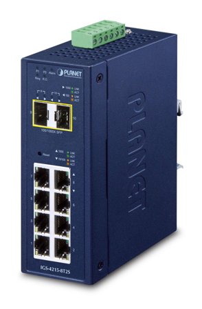 Planet IP30 Industrial L2/L4 8-Port
