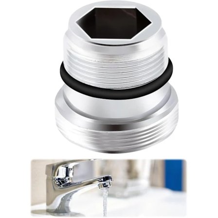 Blandarbatteriadapter M18.5 till M22 Kompatibel med IKEA GROHE Neo pe rl och andra metallkrananslutningar för anslutning av perlator till kran