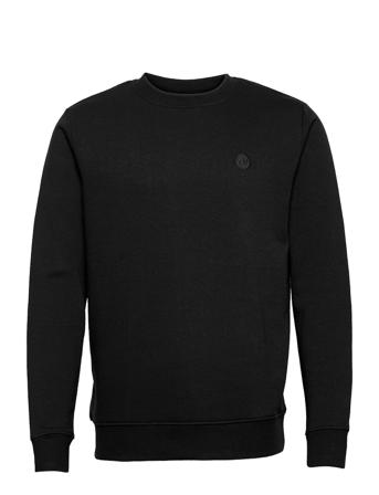 Lars Organic/Recycled Crew Sweat Sweat-shirt Tröja Svart Kronstadt