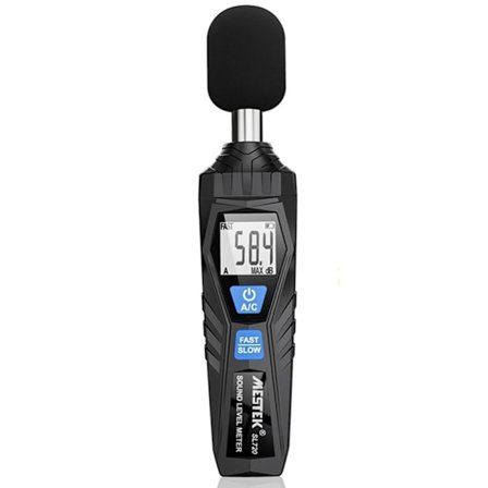 Desibelimittarin digitaalinen äänitasomittari äänen melun mittaus