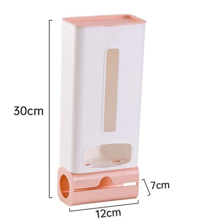Affaldspose Opbevaringsstativ Skraldeposeholder Kasse PINK