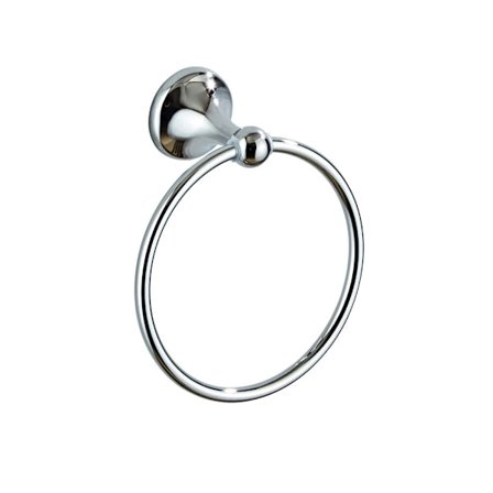 En modern handduksring i krom