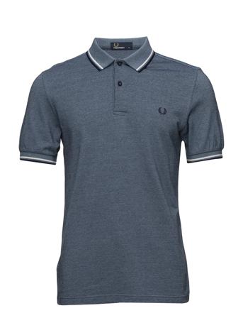 Twin Tipped Fp Shirt Polos Short-sleeved Sininen Fred Perry