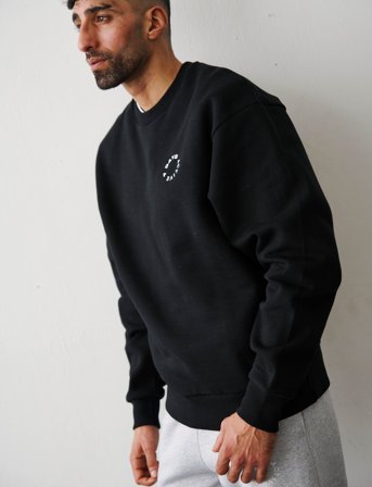 7 DAYS Active Organic Regular Crewneck - Black - XXL
