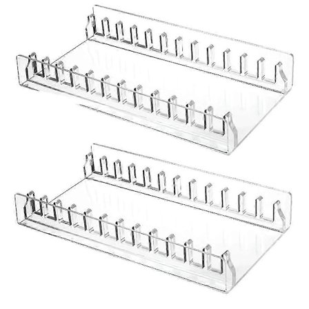 CD Holder 2-pak, klare akryl CD-organisatorer, CD-displaystativ til mediehyldeopbevaring og organisering