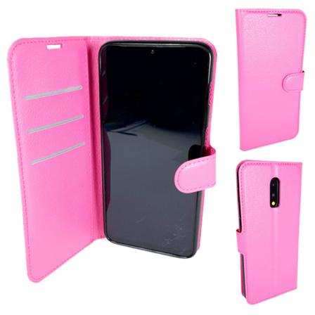 Fodral 2 I 1 Plånbok Rosa Läderfodral Till Oneplus 6t Rosa