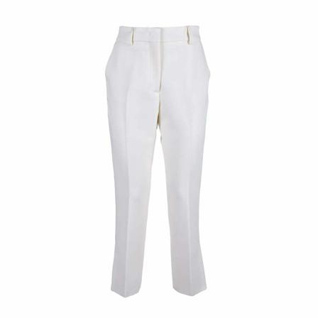 Msgm, Tapered Trousers Biały, Kobieta, Rozmiar: S