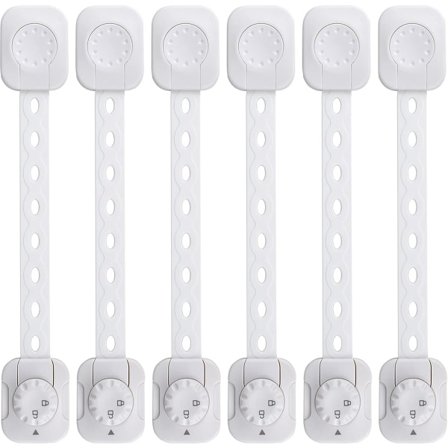 IC Baby (förbättrad), set med 6 barn-/ baby , för låda, kyl (vit, inget verktyg krävs)