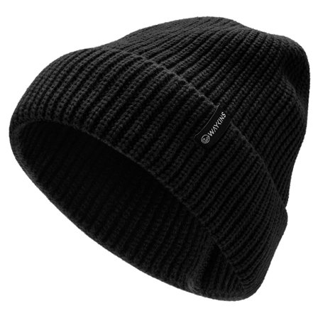Baltic | Căciulă tricotată din acril negru pentru bărbați - Căciuli beanie
