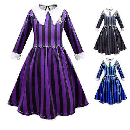 Wednesday Addams Costume Enid Sinclair Dress For Girls Halloween Carnival Party Cosplay Z -a