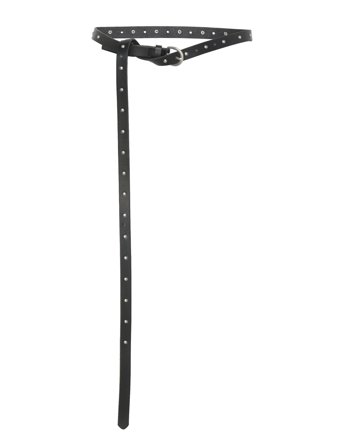 Gina Tricot Studded Long Belt - Black - XS/S