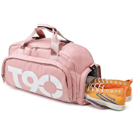 Multifunktionell Cross-body Fitness Bag Vattentät ryggsäck med stor kapacitet för män och kvinnor pink