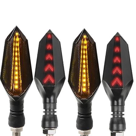 Hienostuneet moottoripyörän vilkut Led-vilkku Takavalo Yamaha Yzf R6 1999 2000 2001 2002 2003 2004 2005 2007 -2016-WELLNGS 2 pair yellow red